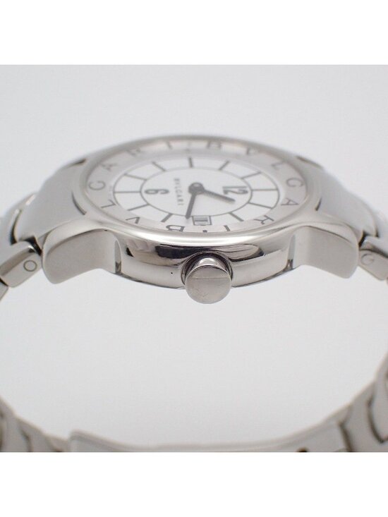Bvlgari Solo Tempo Quartz Watch White Dial SS Pawn main image 5